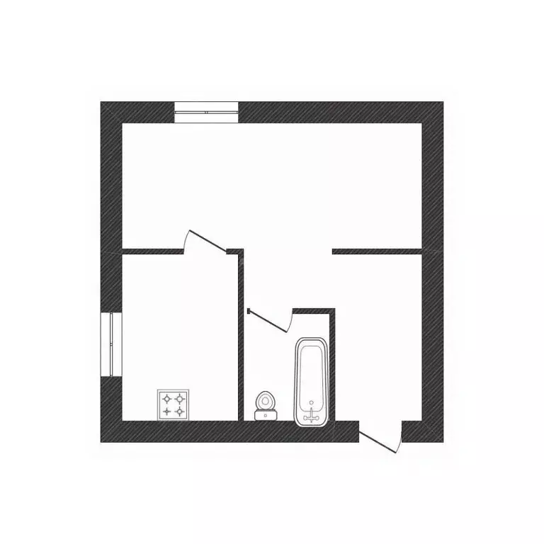 1-к кв. Ленинградская область, Волхов Волгоградская ул., 5 (32.6 м) - Фото 2