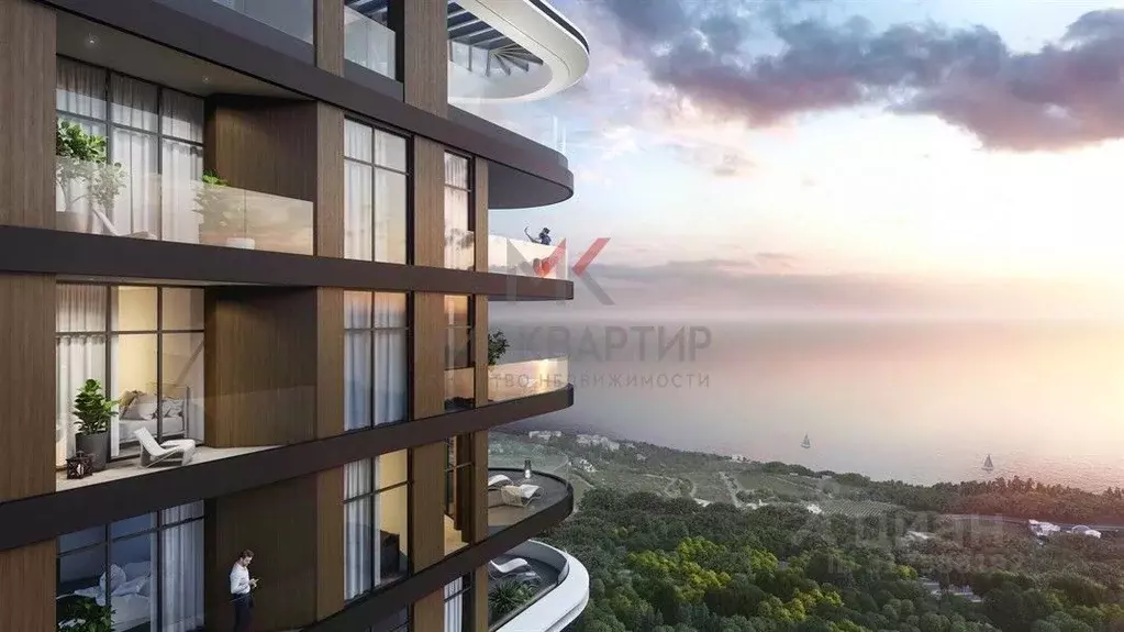 Студия Крым, Ялта муниципальный округ, Виноградное пгт 4 (31.47 м) - Фото 1