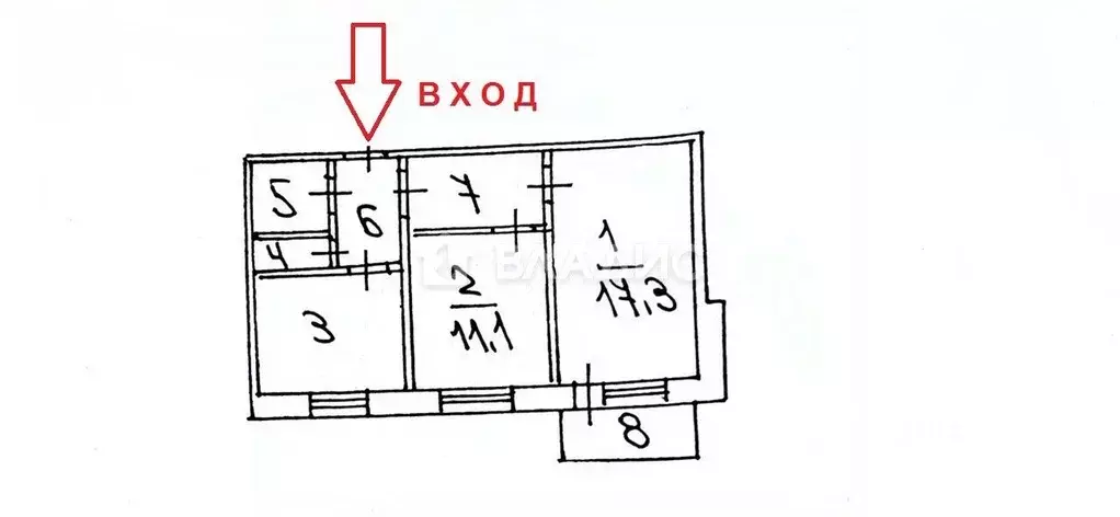 2-к кв. Белгородская область, Белгород бул. Юности, 21 (50.6 м) - Фото 2