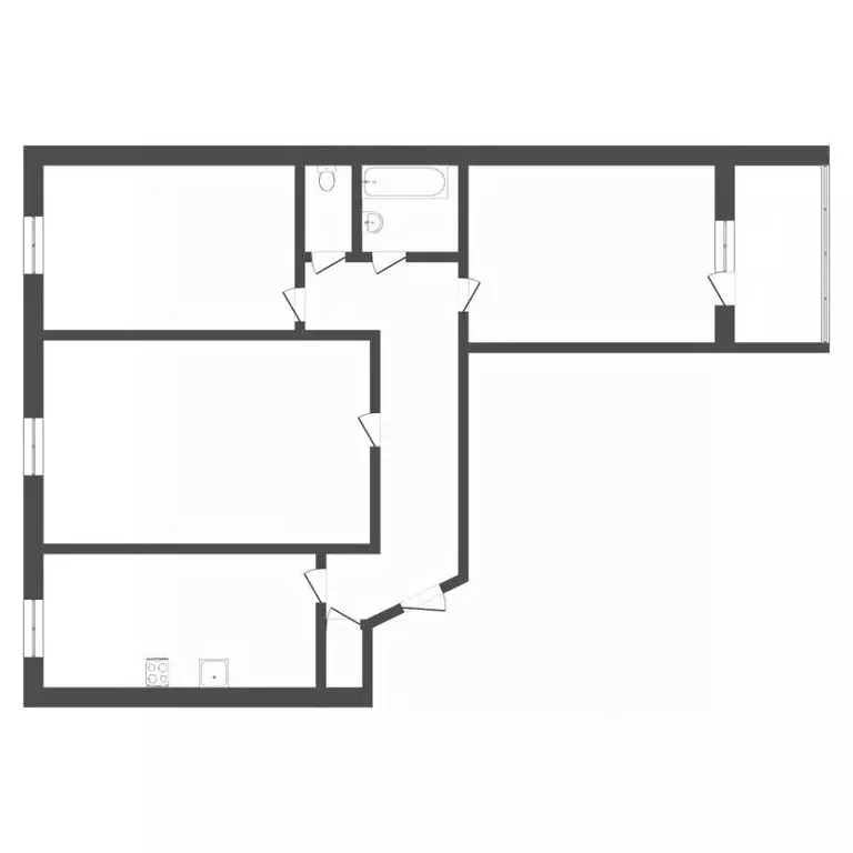 3-к кв. Тюменская область, Тюмень Камчатская ул., 50 (65.7 м) - Фото 2