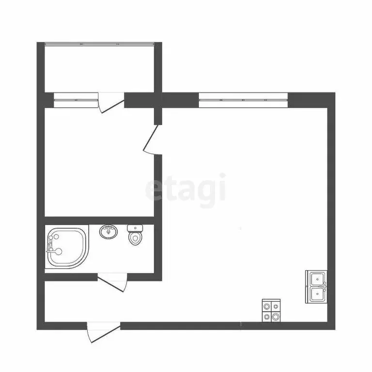 1-комнатная квартира: Тверь, Бурашевское шоссе, 62 (42 м) - Фото 1