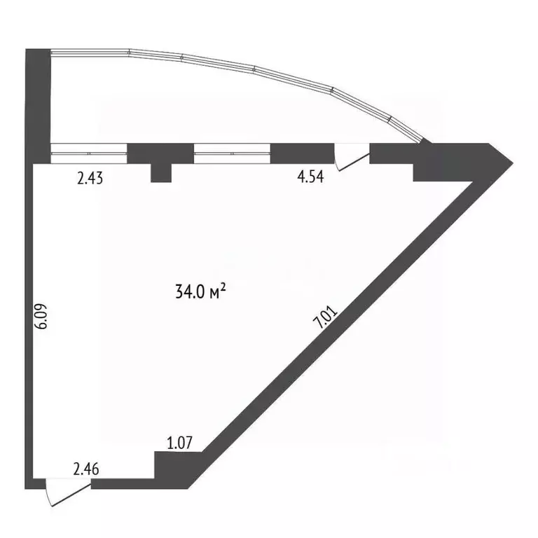 Офис в Тюменская область, Тюмень ул. Республики, 250Б (34 м) - Фото 2