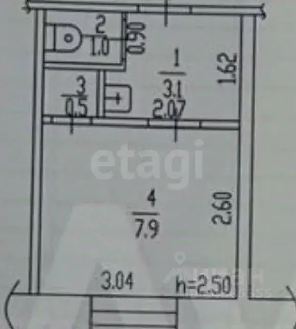 Студия Алтайский край, Барнаул ул. Эмилии Алексеевой, 5к2 (12.5 м) - Фото 2