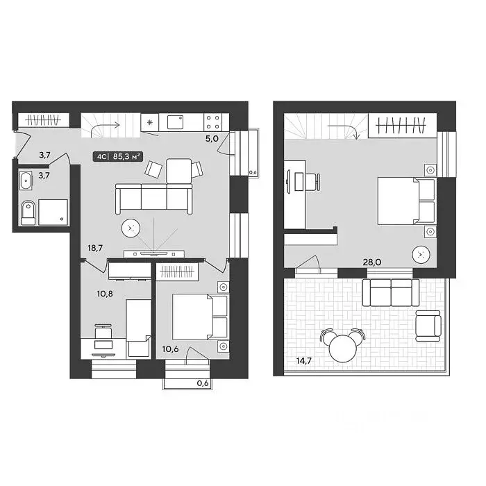 2-к кв. Новосибирская область, Мошковский район, пос. Октябрьский ул. ... - Фото 0