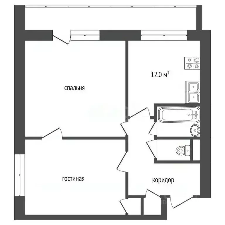 2-к кв. Хабаровский край, Хабаровск Краснореченская ул., 149 (61.0 м) - Фото 2