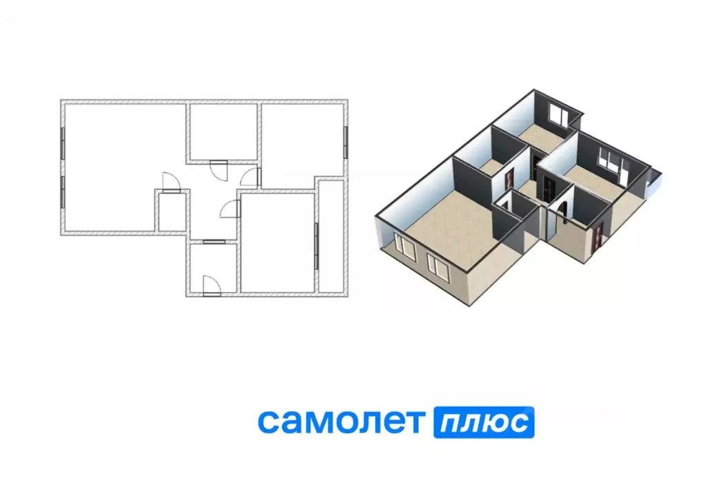 2-к кв. Кемеровская область, Кемерово ул. Юрия Двужильного, 10 (62.1 ... - Фото 2