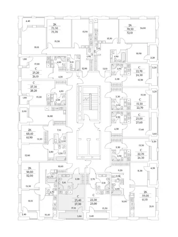 Студия Санкт-Петербург Планерная ул., 99 (27.3 м) - Фото 1