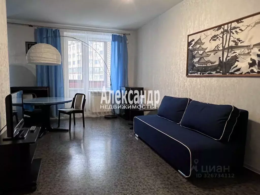 Студия Санкт-Петербург ул. Брянцева, 15к2 (38.8 м) - Фото 1