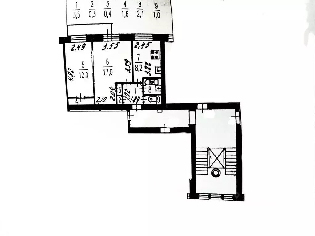 2-к кв. Санкт-Петербург Кузнецовская ул., 22 (46.0 м) - Фото 0