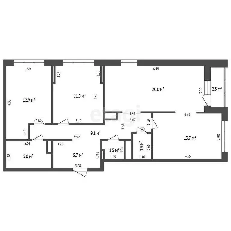 3-комнатная квартира: Тюмень, улица Разведчика Кузнецова, 5 (81.6 м) - Фото 0