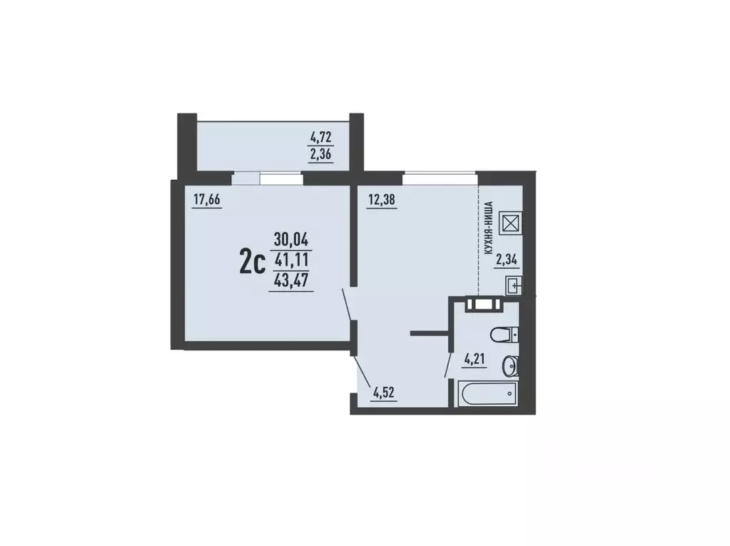 2-к кв. Челябинская область, Челябинский городской округ, пос. ... - Фото 1