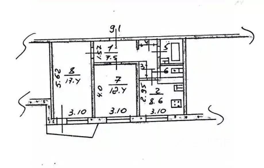 2-к кв. Орловская область, Орел ул. 2-я Курская, 52 (50.9 м) - Фото 1