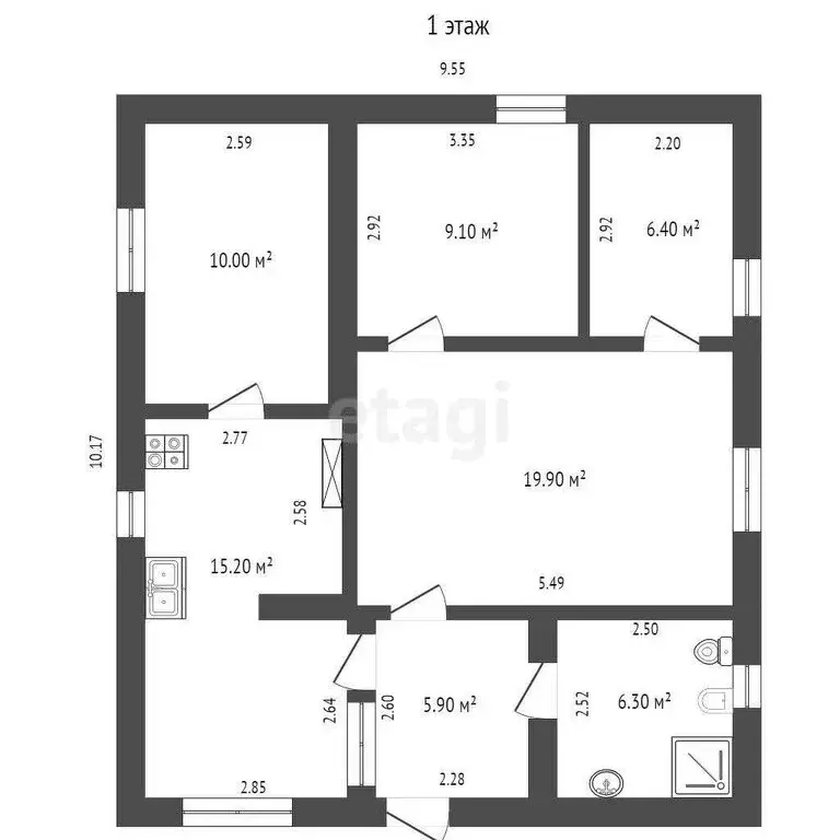 Дом в Севастополь, Нахимовский район, Качинский муниципальный округ, ... - Фото 1