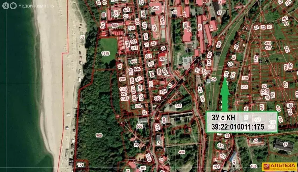 Участок в посёлок городского типа Янтарный, ЖК Янтарный Пляж (12 м) - Фото 1