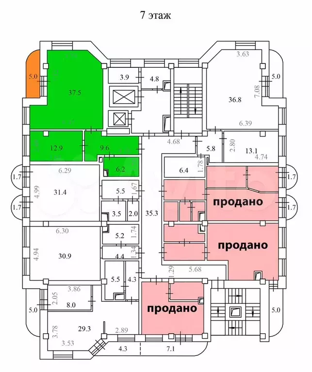 Продам офис в Бизнес-Центре, правый берег, 71 м - Фото 0