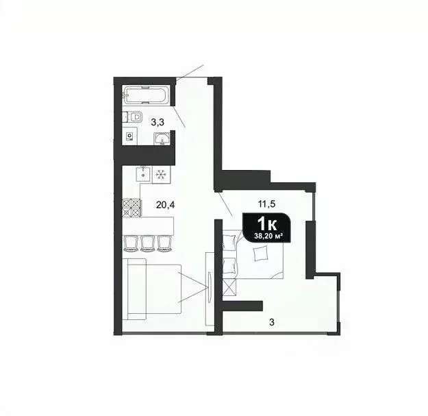 1-к кв. Краснодарский край, Сочи Бытха мкр, ул. Ясногорская, 16/6к4 ... - Фото 1