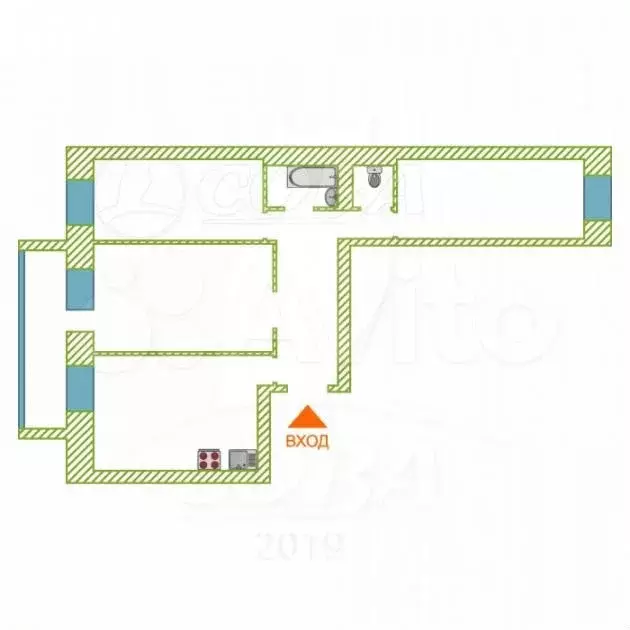 3-к. квартира, 72 м, 6/10 эт. - Фото 0