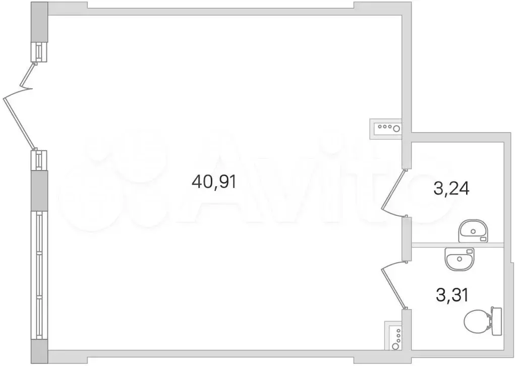 Продам помещение свободного назначения, 47.46 м - Фото 0