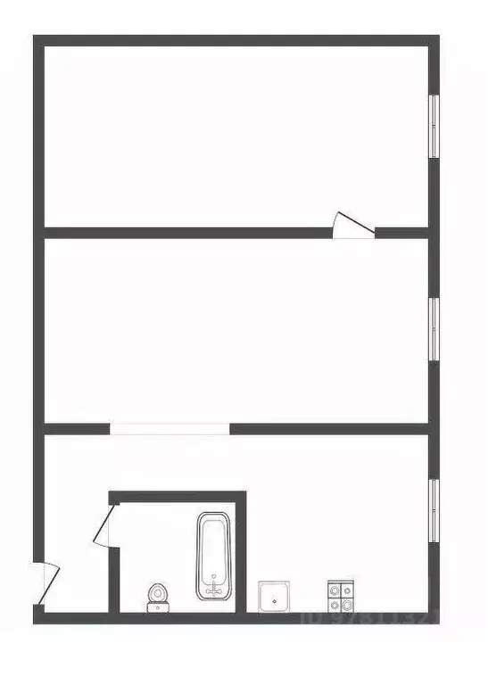 2-к кв. Кемеровская область, Прокопьевск ул. Черных, 16 (44.5 м) - Фото 1