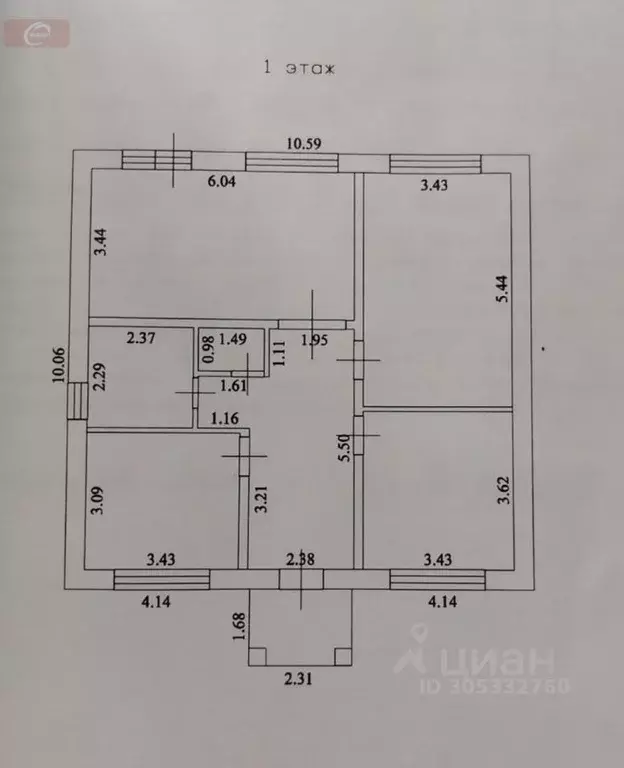 Дом в Воронежская область, с. Новая Усмань ул. Кулибина, 71 (89 м) - Фото 1