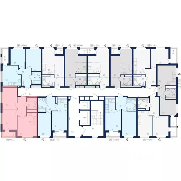 3-к кв. Башкортостан, Уфа ул. Евгения Столярова, 13 (45.4 м) - Фото 2