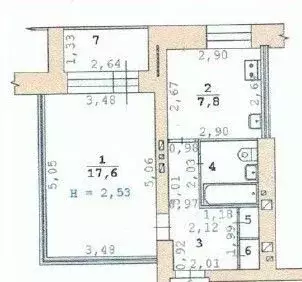 1-к кв. Свердловская область, Екатеринбург ул. Бисертская, 6В (35.9 м) - Фото 1