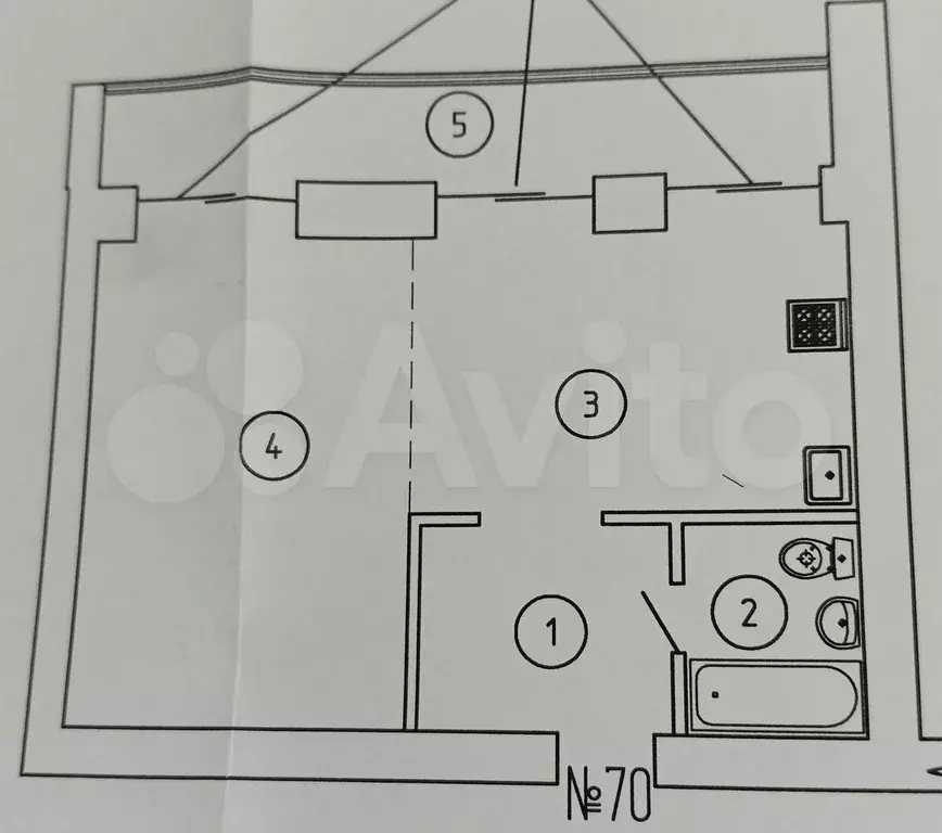 Квартира-студия, 44,1 м, 10/10 эт. - Фото 0
