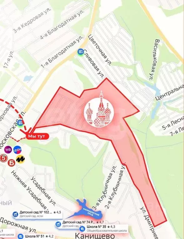 Участок в Калужская область, Калуга Московский кп,  (5.0 сот.) - Фото 2