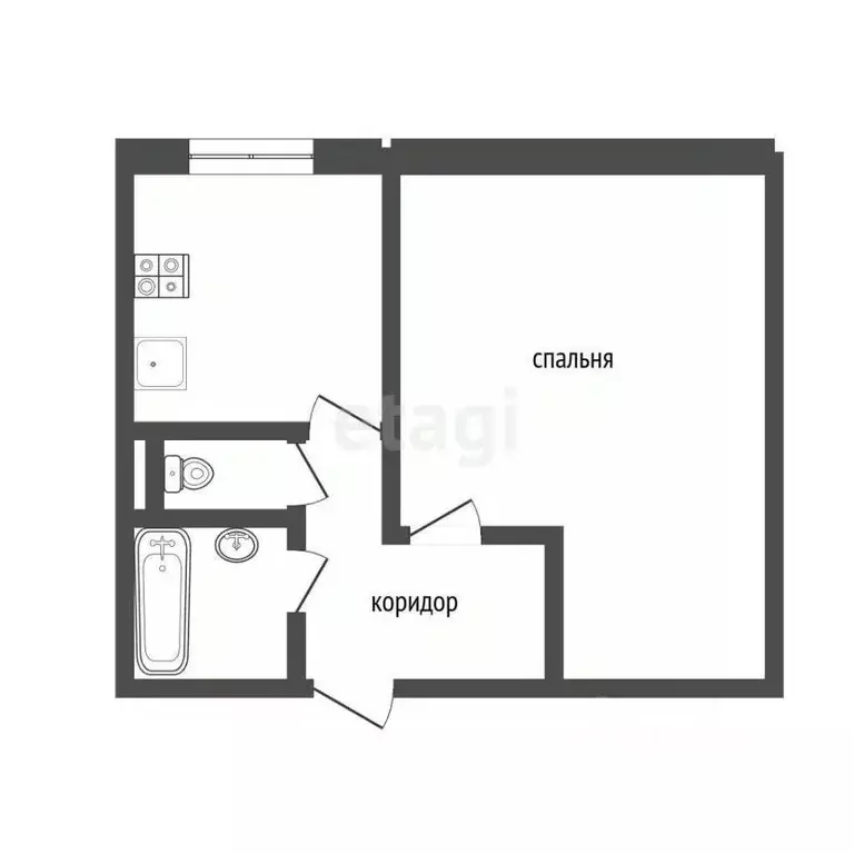 1-к кв. Ярославская область, Ярославль ул. Саукова, 15 (32.5 м) - Фото 2