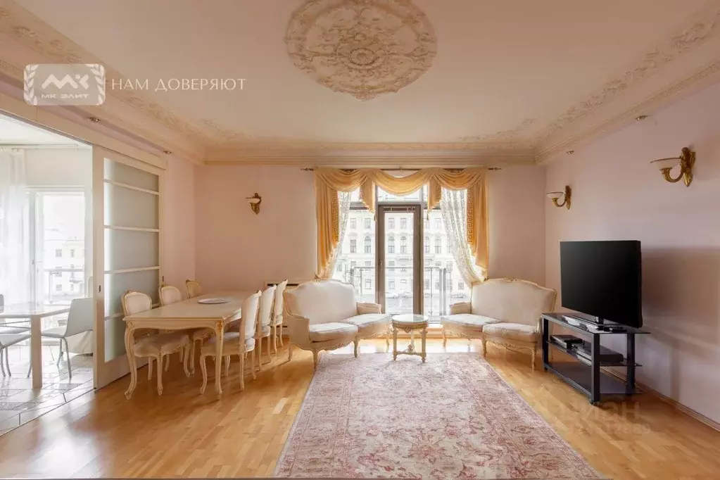 4-к кв. Санкт-Петербург наб. Реки Фонтанки, 1 (145.0 м) - Фото 2