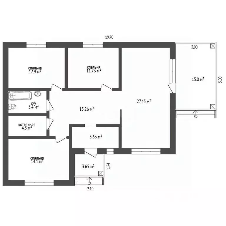 Дом в Ростовская область, Батайск Крымская ул. (90 м) - Фото 1