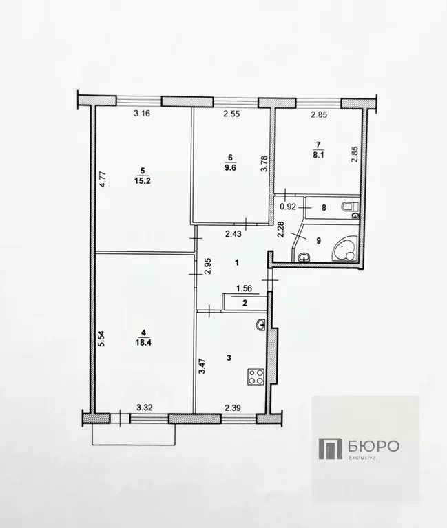 4-к кв. Волгоградская область, Волжский ул. Мира, 108 (72.4 м) - Фото 1