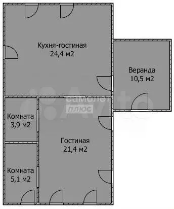 Дом 65,3 м на участке 3,7 сот. - Фото 0