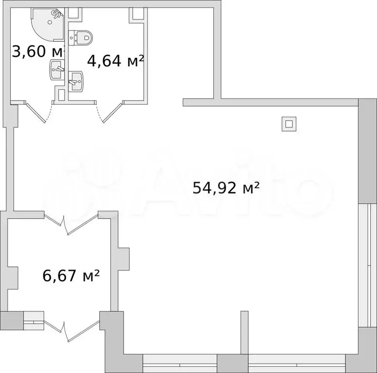 Продам помещение свободного назначения, 69.83 м - Фото 0