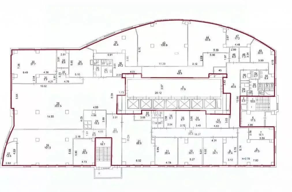 Помещение свободного назначения в Москва ул. Ивана Франко, 8 (1589 м) - Фото 2