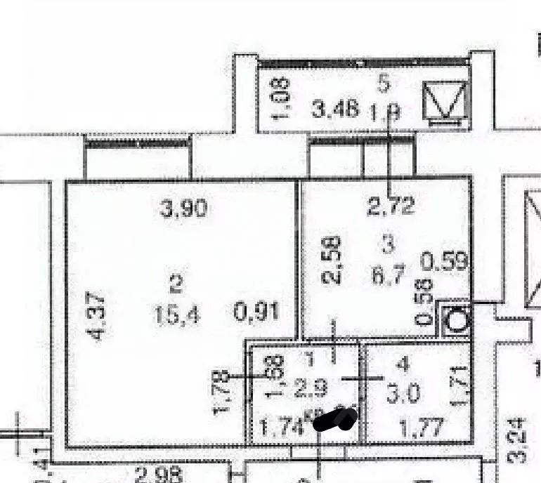 1-к кв. Марий Эл, Медведево городское поселение, Медведево пгт ул. ... - Фото 1