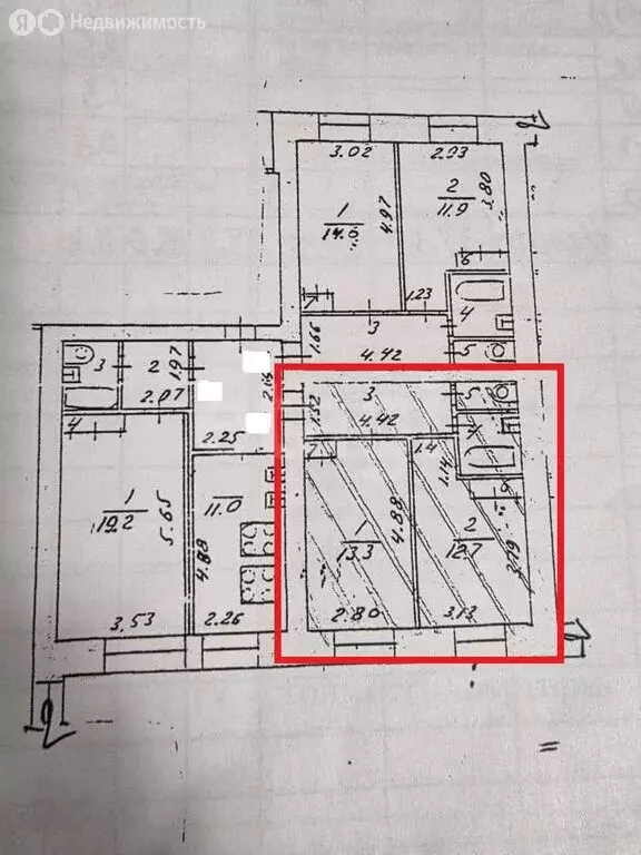 2-комнатная квартира: Казань, улица Маршала Чуйкова, 53 (37.8 м) - Фото 1