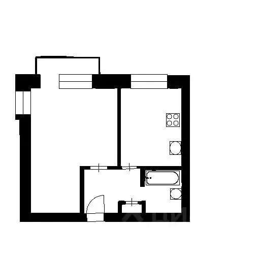 1-к кв. Санкт-Петербург ул. Стойкости, 17 (33.7 м) - Фото 1