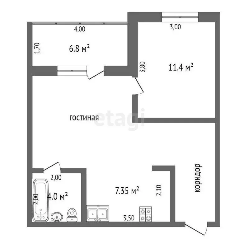 2-комнатная квартира: Севастополь, Фиолентовское шоссе, 76 (57.06 м) - Фото 0