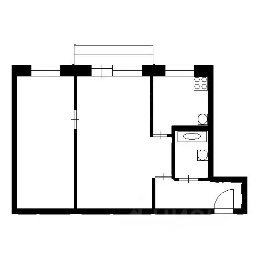 2-к кв. Башкортостан, Уфа Черниковская ул., 79/1 (46.3 м) - Фото 1