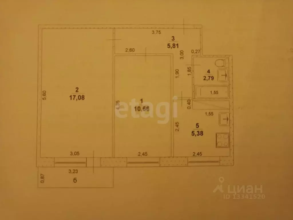 2-к кв. Ульяновская область, Ульяновск ул. Рябикова, 36 (41.7 м) - Фото 2