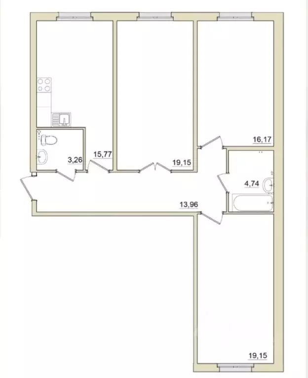 3-к кв. Санкт-Петербург, Санкт-Петербург, Зеленогорск ул. Строителей, ... - Фото 1