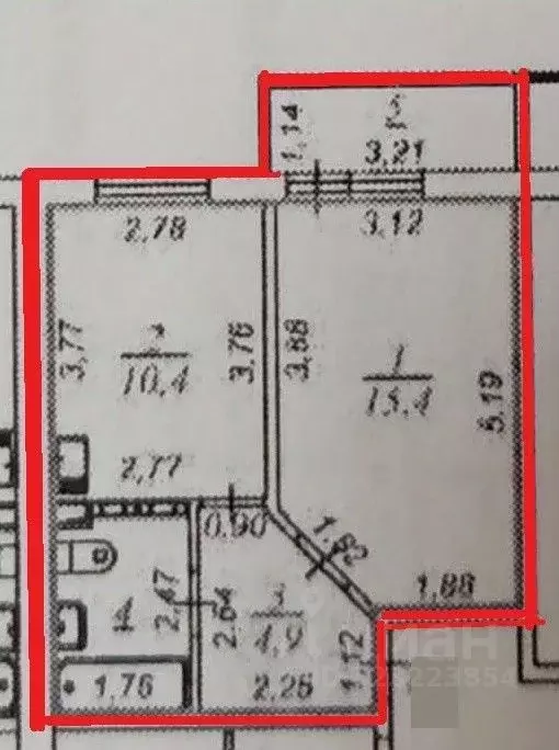 1-к кв. Свердловская область, Первоуральск ул. Чусовая, 1к1 (34.9 м) - Фото 2