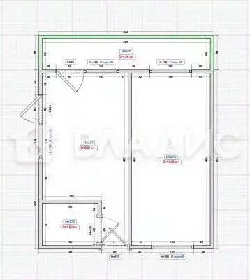 1-к кв. Пензенская область, Пенза ул. Высокая, 14 (36.8 м) - Фото 2