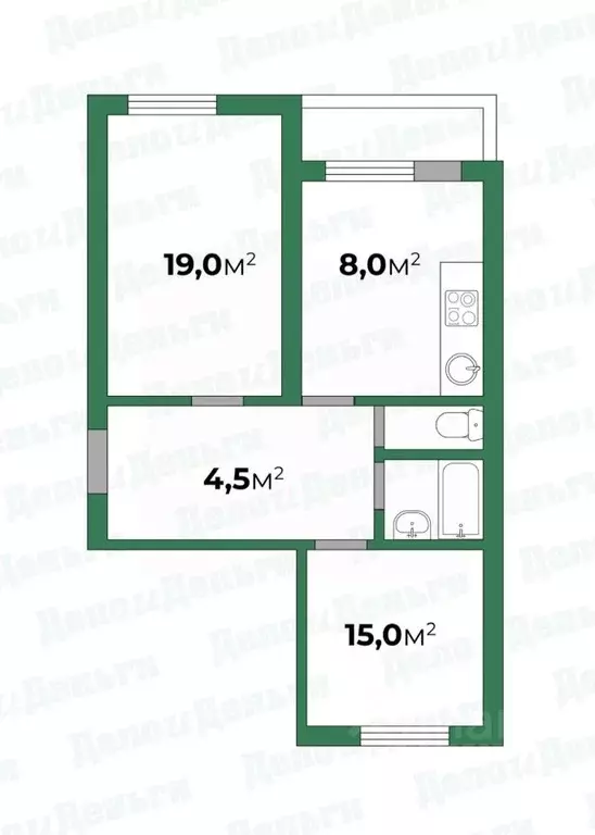 2-к кв. Кировская область, Киров ул. Спасская, 59 (50.0 м) - Фото 2