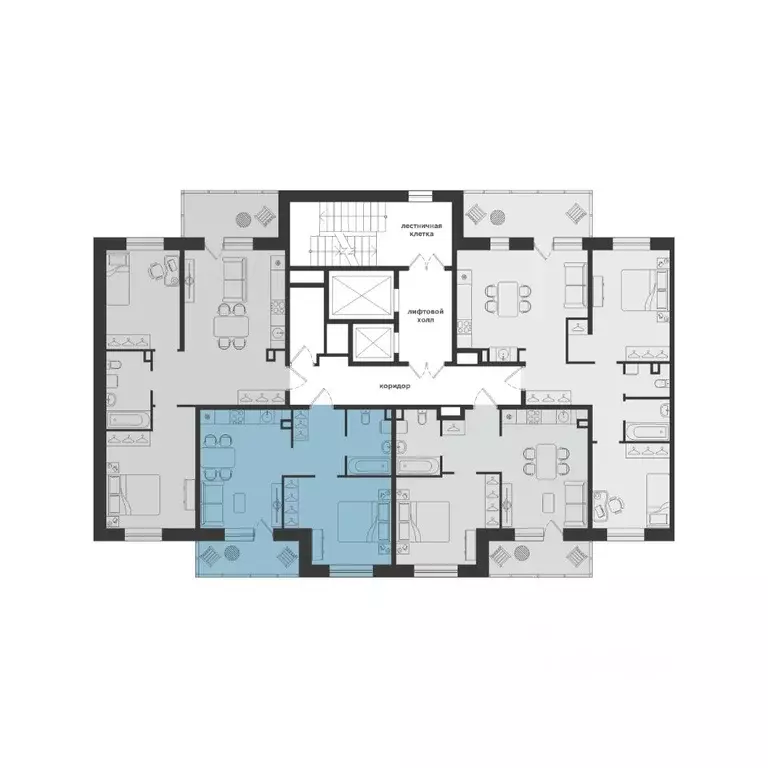 1-к кв. Тюменская область, Тюмень Горизонт жилой комплекс (41.19 м) - Фото 2