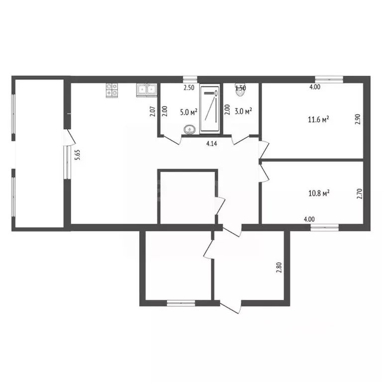 Дом в Калужская область, Тарусский муниципальный округ, Кузьмищево ... - Фото 2