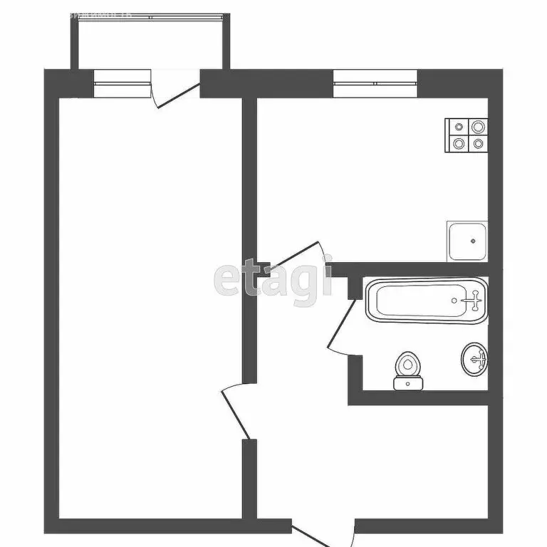 1-комнатная квартира: Саранск, Пионерская улица, 6 (27.1 м) - Фото 1