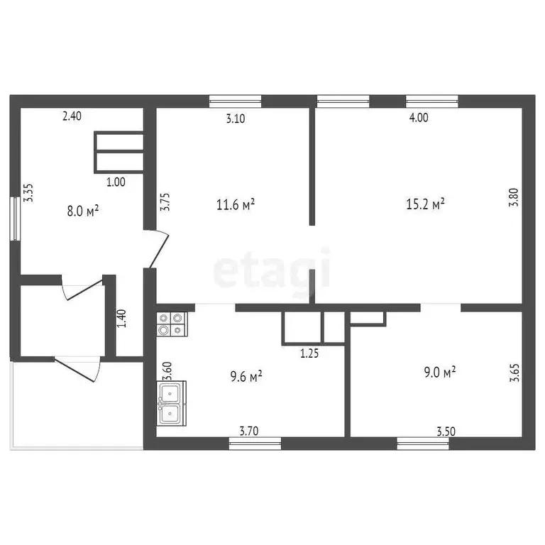 Дом, 53.5 м - Фото 1
