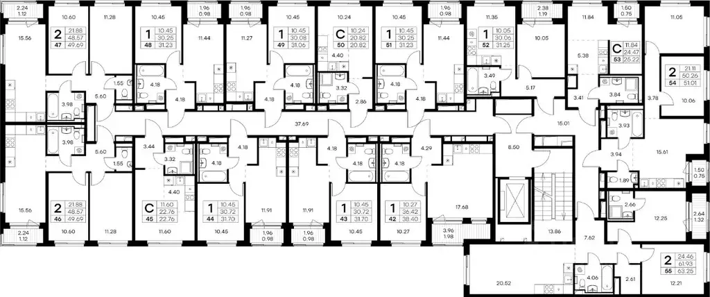 2-к кв. Ленинградская область, Ломоносовский район, Аннинское ... - Фото 2